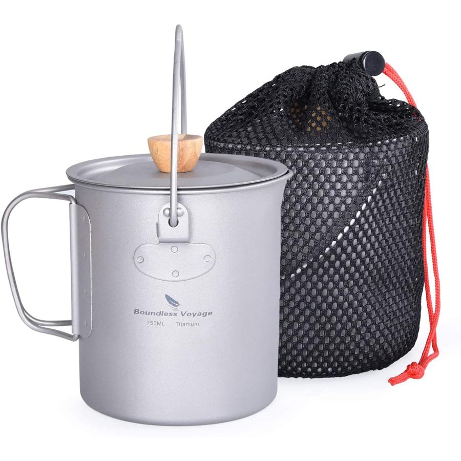 Boundless Voyage】チタン マグカップ 750ml【直火可】錆びない