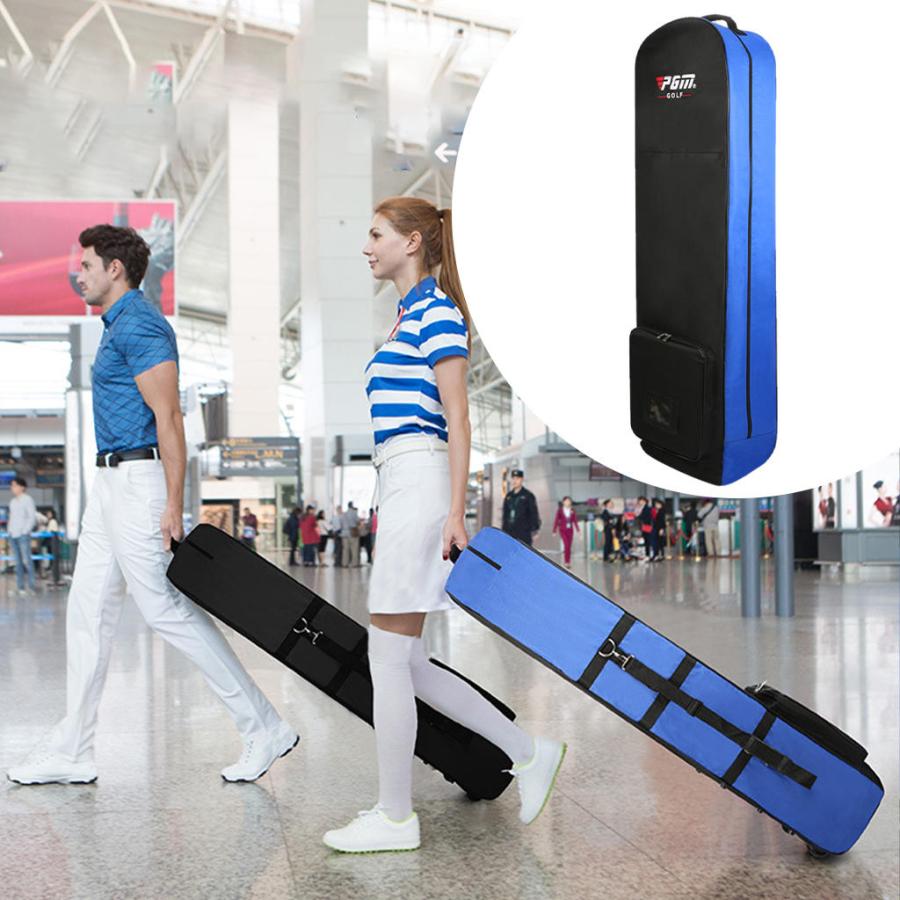 【折りたたみ式】PGM GOLF トラベルカバー クラブ用（ネイビー・美品） 折りたたみ式】PGM GOLF トラベルカバー クラブ用（ネイビー・美