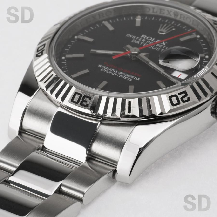 ROLEX ロレックス ターノグラフ 116264 ブラック メンズ 【中古】｜satindollwatch｜10