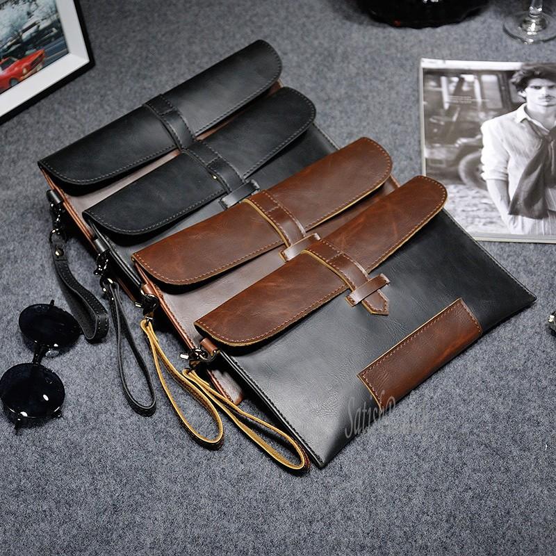 クラッチバッグ メンズ セカンドバッグ 手持ち 紳士鞄 カバン カジュアル 大人 ブラック コーヒー色 フェイクレザー 無地 ビジネス 結婚式 お洒落 0345 Satishradish 通販 Yahoo ショッピング