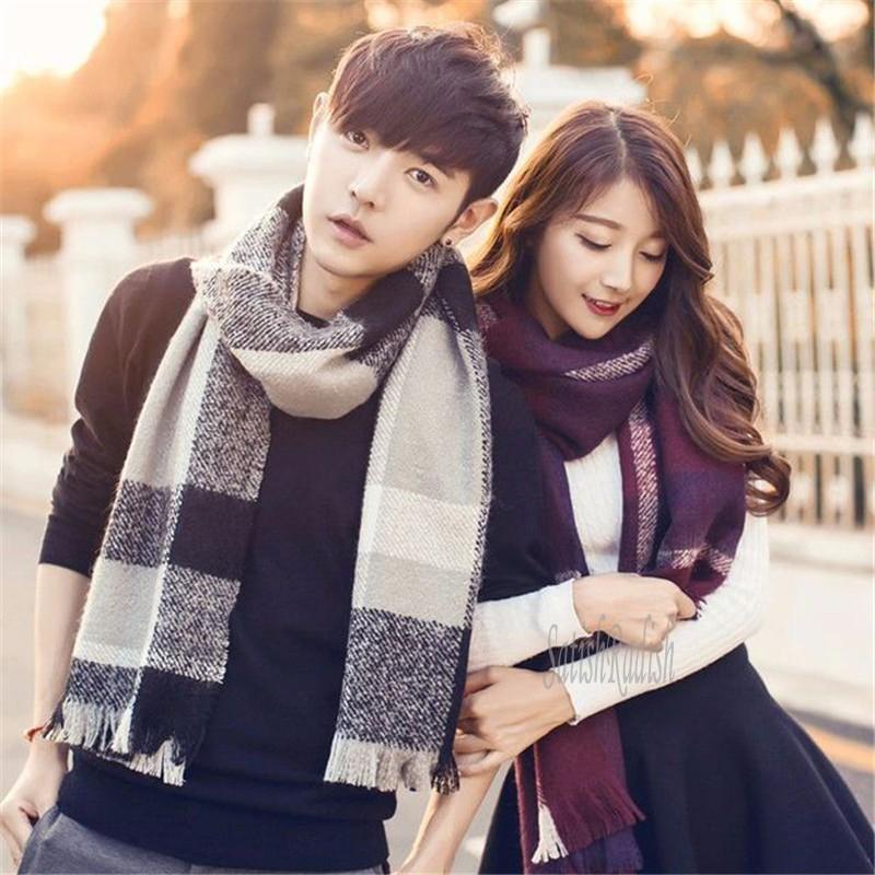 マフラー メンズ レディース チェック柄 ペア カップル ユニセックス 保温 防寒 防風 フリンジ 秋冬 人気 カジュアル 長さ約0cm 幅約60cm 0647 Satishradish 通販 Yahoo ショッピング