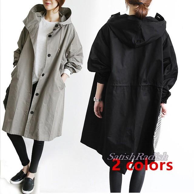 ミリタリーコート ロング丈 アウター トレンチコート コート レディース ゆとり ゆったり おしゃれ スプリングコート イギリス風 カジュアル 1224 Satishradish 通販 Yahoo ショッピング