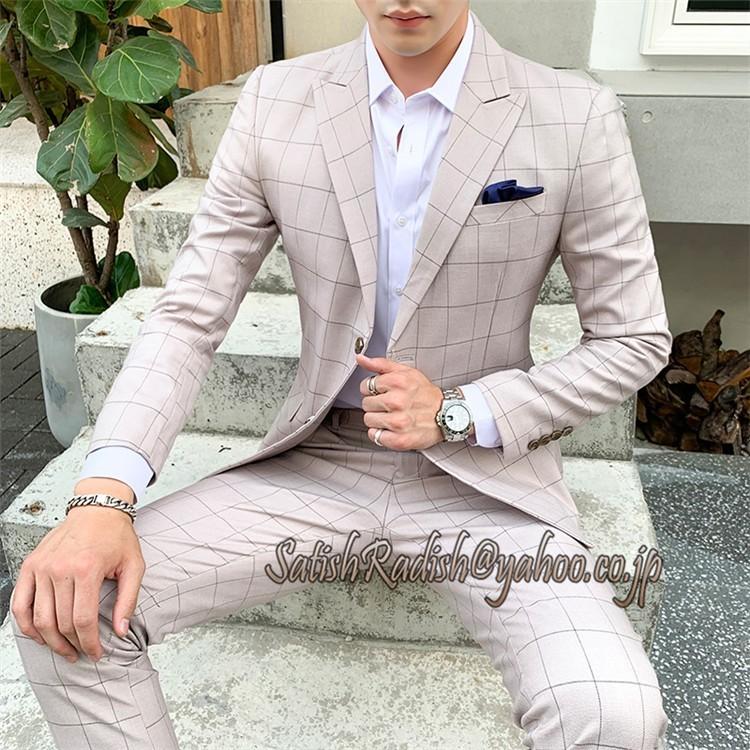 ビジネススーツ メンズ スーツセットアップ 2点セット シングルボタン イギリス風 結婚式 パーティ 出張 カジュアル 人気 シンプル 春 夏 秋 上下セットアップ 1784 Satishradish 通販 Yahoo ショッピング