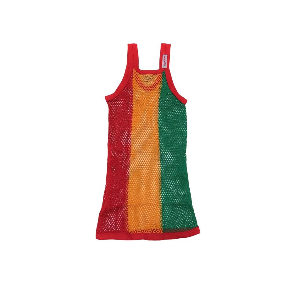 ★ROCA WEAR★ロカウェア★REGGAE ラスタ ジャマイカ★ノースリーブ レゲエ網シャツ THE ORIGINAL ENGLISH MESH VEST アミシャツ REGGAE