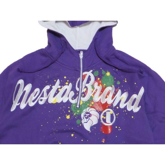 NESTA BRAND（ネスタブランド） 刺繍パーカー NESTA SPLASH HALF ZIP 