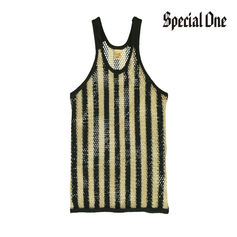 SPECIAL 1 CLOTHING SPECIAL1（スペシャルワン）網シャツ Stripe 