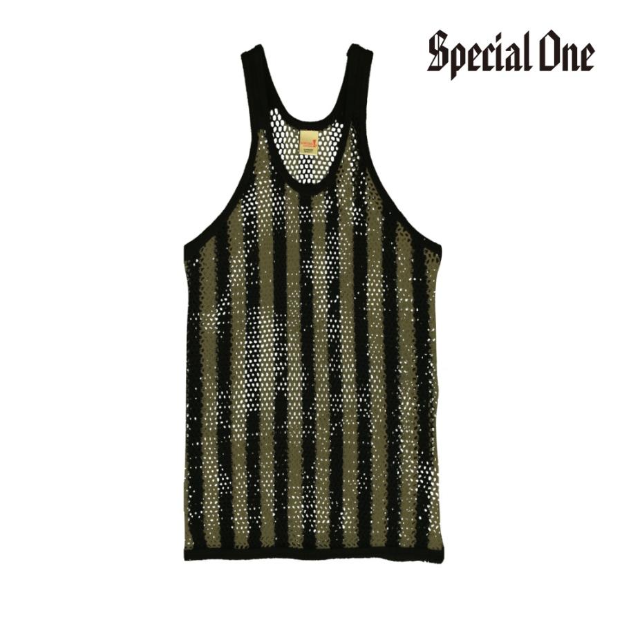 スペシャルワンアミシャツMarina YARDIES Fit White SPECIAL 1 CLOTHING SPECIAL1（スペシャルワン）網シャツ Stripe