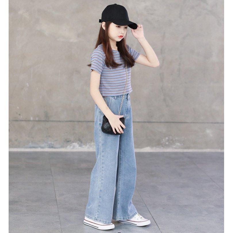 激安の デニムパンツ キッズ 子供服 女の子 ガウチョパンツ 長ズボン 春夏 ボトムス ストレッチパンツ ウェストゴム 伸びる ジーンズ 韓国子供服 可愛い おしゃれ 新品 Rakuten Www Aqtsolutions Com