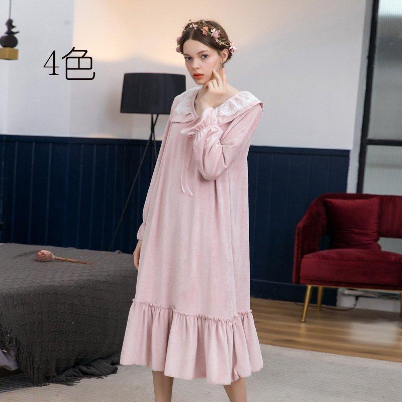 現金特価 19冬新作 レディース フランネル もこもこ ルームワンピース パジャマ ロング丈 冬用 厚手 オリジナルデザイン ネグリジェ 寝巻き防寒 部屋着柔らかい 好評 Turningheadskennel Com