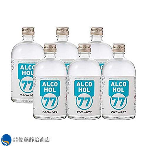 未開封　菊水酒造 Alcohol 77 500ml瓶×6本入　箱無し お酒 プレゼント ギフト｜菊水酒造 アルコール 77 500ml 6本（1ケース