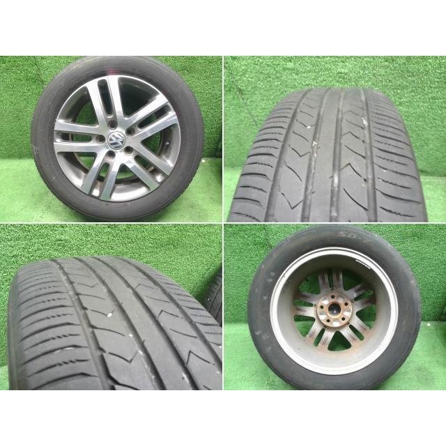 VWゴルフ 1KCAX 純正ホイール ノーマルタイヤ4本 16インチ 205/55R16 16×6.5J PCD112 +50 自社品番 230524｜sato-shokai｜05