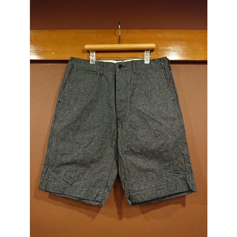 RRLブラックシャンブレーショートパンツ(ごま塩) CUSHMAN（クッシュマン） ブラックシャンブレーショートパンツ