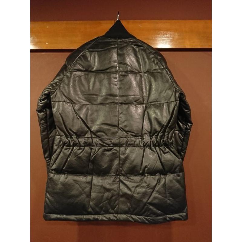 Gleem ダウンベスト Mサイズ ベージュとブラウン レザー