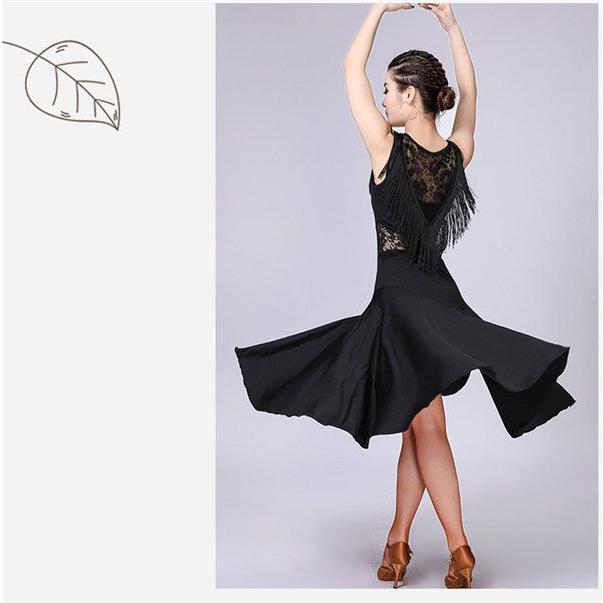 社交ダンス モダンドレス ラテンダンス フリンジタイプ ダンスドレス ワンピース ラテンダンス衣装 ダンス発表会 レディース ショルダードレス 舞台服 チャチャ | ブランド登録なし | 06