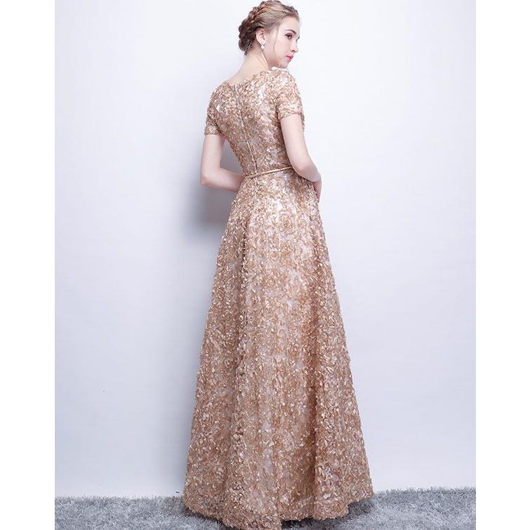 ポケット付き ロングドレス パーティードレス レディース ワンピース フォーマル お呼ばれ ドレス 大人 ピアノ 発表会 演奏会 母親 結婚式 母の日 イブ | ブランド登録なし | 05