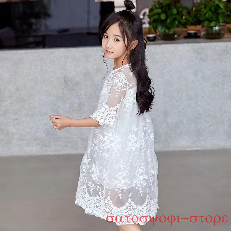 ワンピース キッズ 韓国子ども服 子供服 長袖 半袖 レース