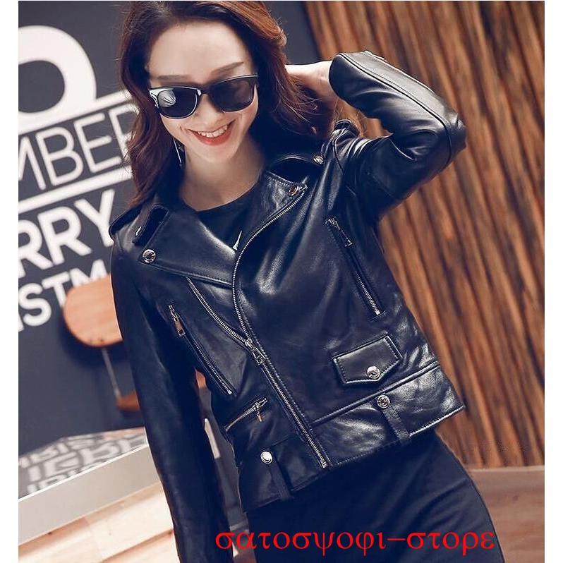 My First 本革 羊革 レザージャケット ライダース レディース 革ジャン