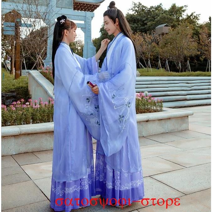 チャイナドレス(正装)男女セット　中国正装 チャイナ服 男性 女性 漢服唐装3点セット プリント中華服 華流
