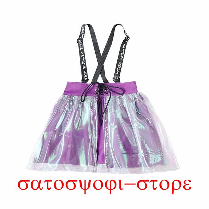 キッズ ダンス チアガール 衣装 ヒップホップ セットアップ（ジャンパースカート+トップス+パンツ） 女の子 子供服 キッズ ワンピース 衣装 ノースリーブ トップ | ブランド登録なし | 15