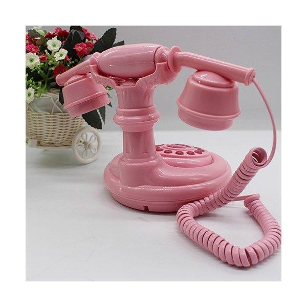 2137円 専門店 送料無料 電話機 レトロ 親機 固定電話 置物 おしゃれ インテリア プレゼント 装飾 可愛い 回す