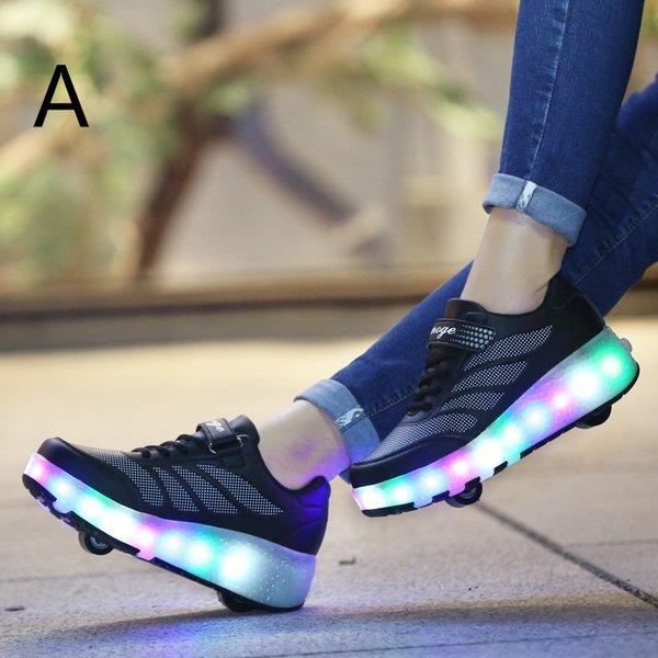 見事な 送料無料 ローラーシューズ ローラースニーカー 光る靴 キッズ 大人 スポーツ 男女兼用 スニーカー おしゃれ Wantannas Go Id