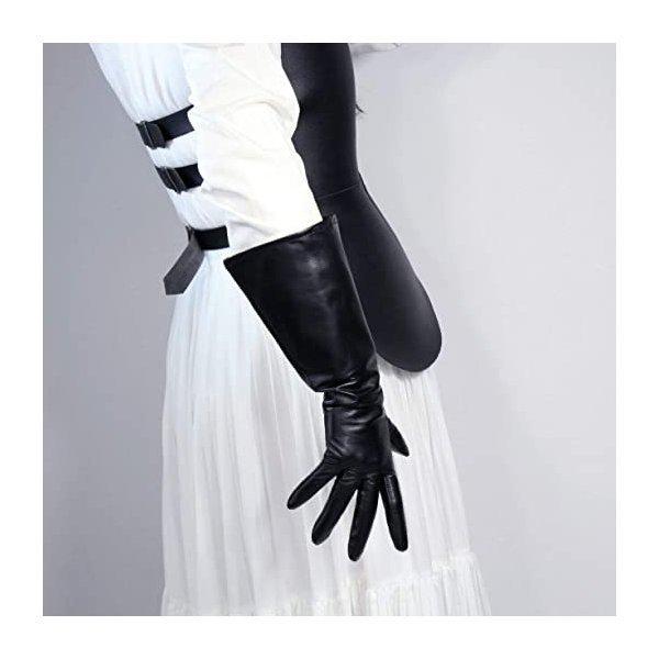 特価 ユニセックスタッチスクリーンPUレザーオペラロンググローブ