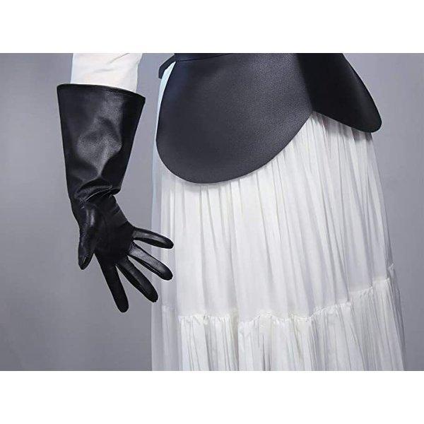 特価 ユニセックスタッチスクリーンPUレザーオペラロンググローブ