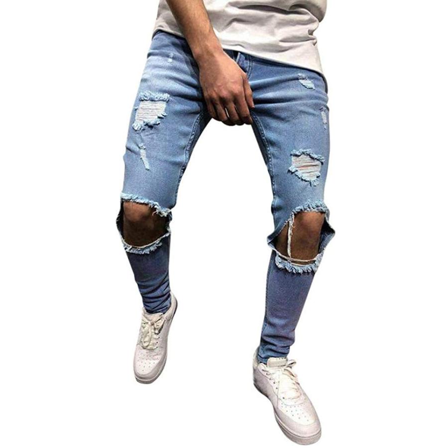 メンズ ダメージ ジーンズ スキニーデニム 膝壊れ 最新 スウェットデニム ブーツカット ストレッチ スリム アメカジ サー S S ストーンオークガーデン 通販 Yahoo ショッピング