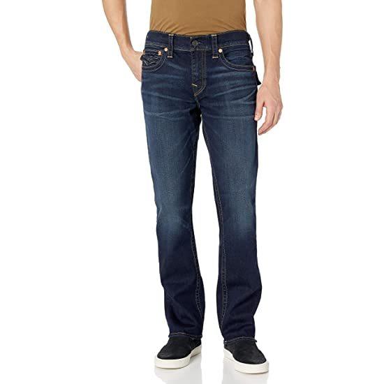 メンズ リッキーストレートレッグ ジーンズ バックフラップポケット付き(s2107241464)