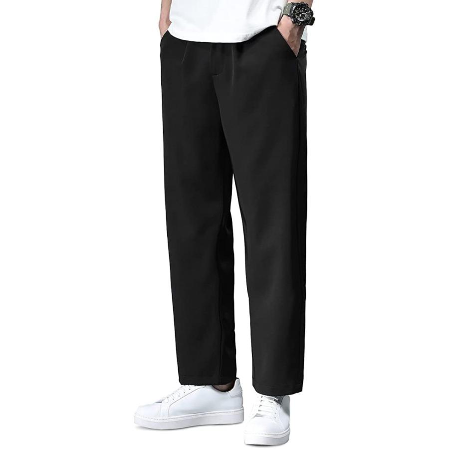 ズボン メンズ 薄手 夏 黒 パンツ ゆったり 涼しい 通気性 チノパン 裾上げ済み スラックス 美脚 通勤 ビジネス 大き S S ストーンオークガーデン 通販 Yahoo ショッピング