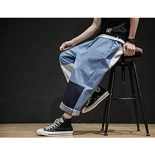 デニムパンツ メンズ ジーンズ ストレート ジーパン ワイドパンツ 