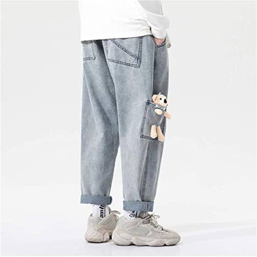 ジーンズ メンズ デニムパンツ ワイドパンツ ストレッチ 大きいサイズ