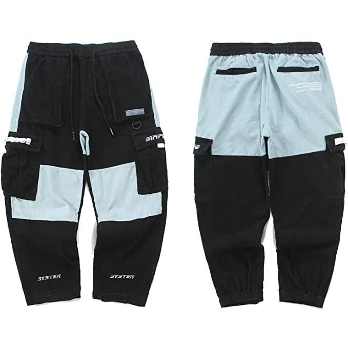 メンズ ジョガーパンツ カーゴパンツ ズボン ロングパンツ ワイドパンツ ゆったり マルチポケット 快適 おしゃれ ヒップホ S 安い購入