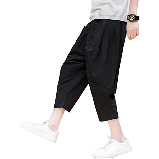 ボトムス パンツ エクルベージュ パンツ メンズ サルエル アラジン 7分丈 スウェット 無地 ポケット付け オールシーズン対応 ズボン 袴パンツ S 9iwtnteppu Www Boulevardrestaurants Com