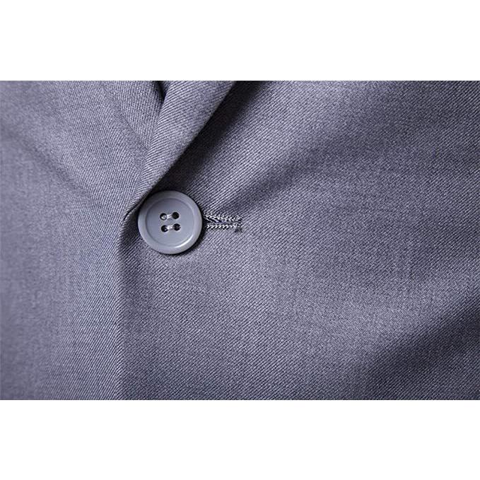 メンズスーツ スリムフィット スーツ ワンボタン ブレザー ビジネス ウェディング ドレス ジャケット ベスト パンツ スー(s2107250259) | ブランド登録なし | 06