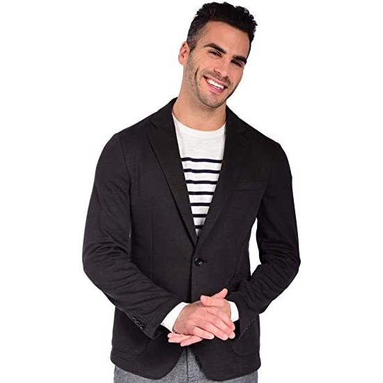 メンズ スリムフィット テーラードニットブレザー(s2107250730)