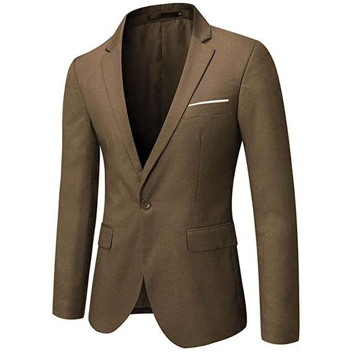 メンズ スーツ スリムフィット ワンボタン 3ピーススーツ ブレザードレス ビジネス ウェディング パーティー ジャケット (s2107250846) | ブランド登録なし | 02