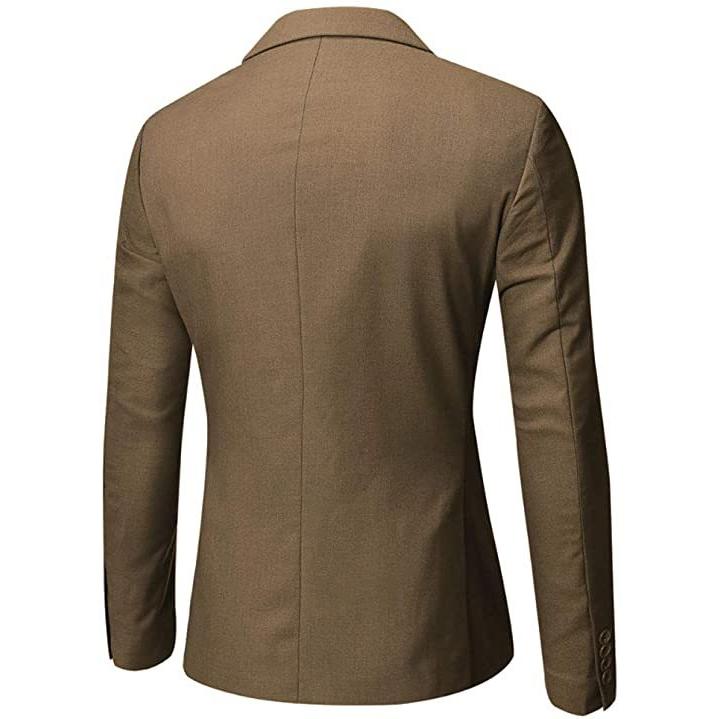 メンズ スーツ スリムフィット ワンボタン 3ピーススーツ ブレザードレス ビジネス ウェディング パーティー ジャケット (s2107250846) | ブランド登録なし | 03