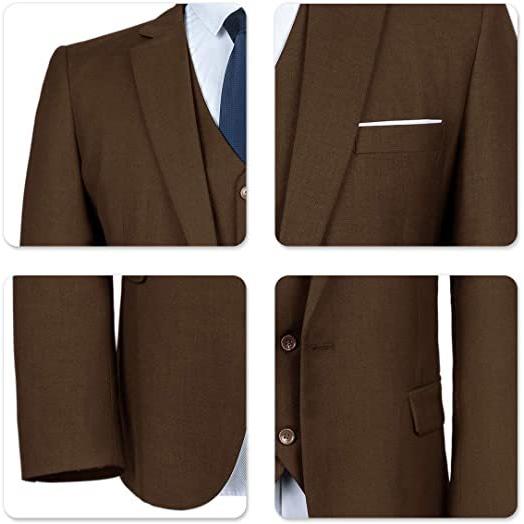メンズ スーツ スリムフィット ワンボタン 3ピーススーツ ブレザードレス ビジネス ウェディング パーティー ジャケット (s2107250846) | ブランド登録なし | 05