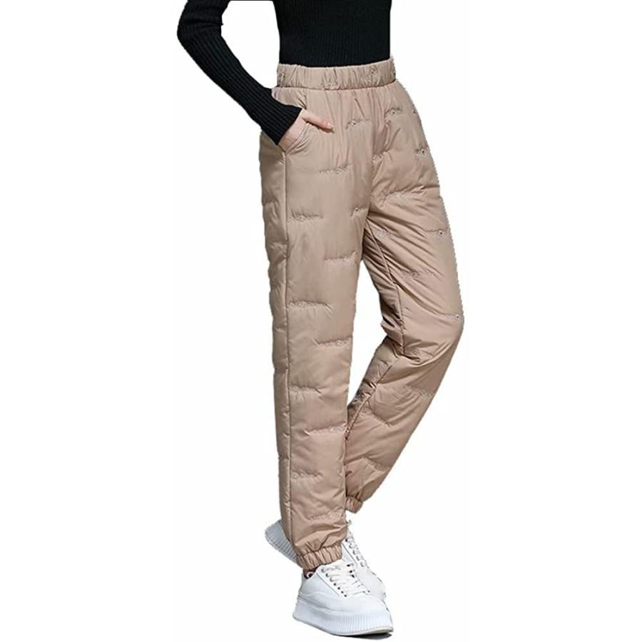 フェイクダウン レディース ダウンパンツ 中綿パンツ 暖パン ロン Sc ハイウエスト 女性用 中綿