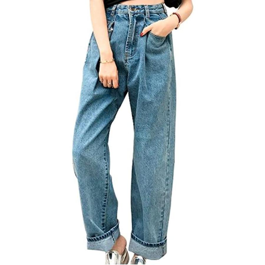 デニムパンツ ジーンズ ボトムス レディース ウエストタック