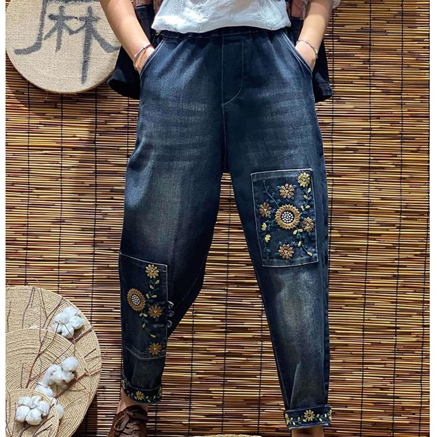 sousou たばた絞り　ボトムス　デニム so4u ジーンズ デニム デニムパンツ レディース : ZOZOTOWN