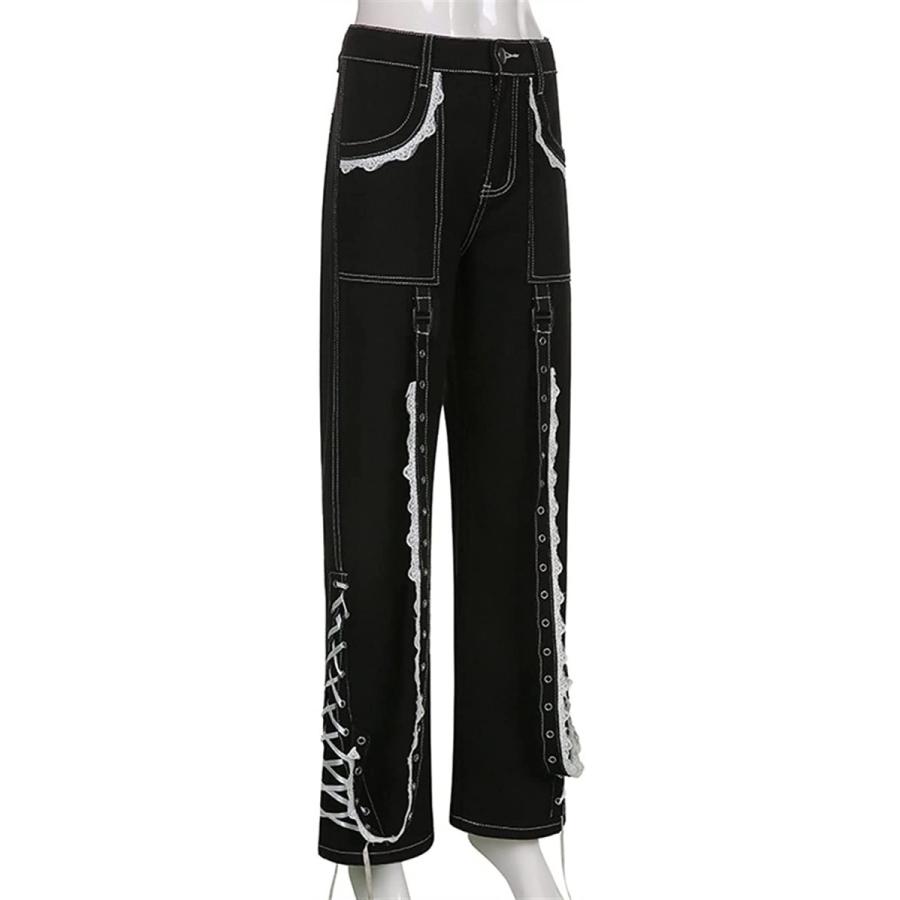 レディースワイドレッグパンツプリントストレートレッグパンツ レディースワイドレッグパンツプリントストレートレッグパンツ
