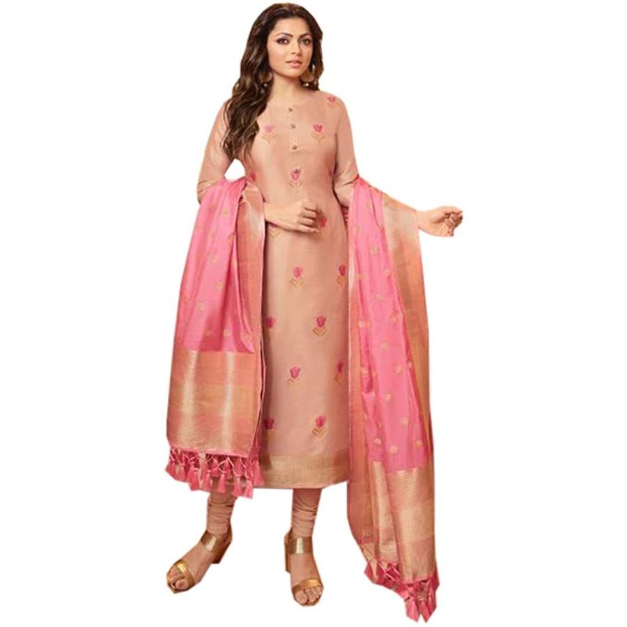 2022激安通販 Indian Peach Designer Jacqua(sd04003) Silk Dola Pure wear Party Wedding サロペット、オーバーオール