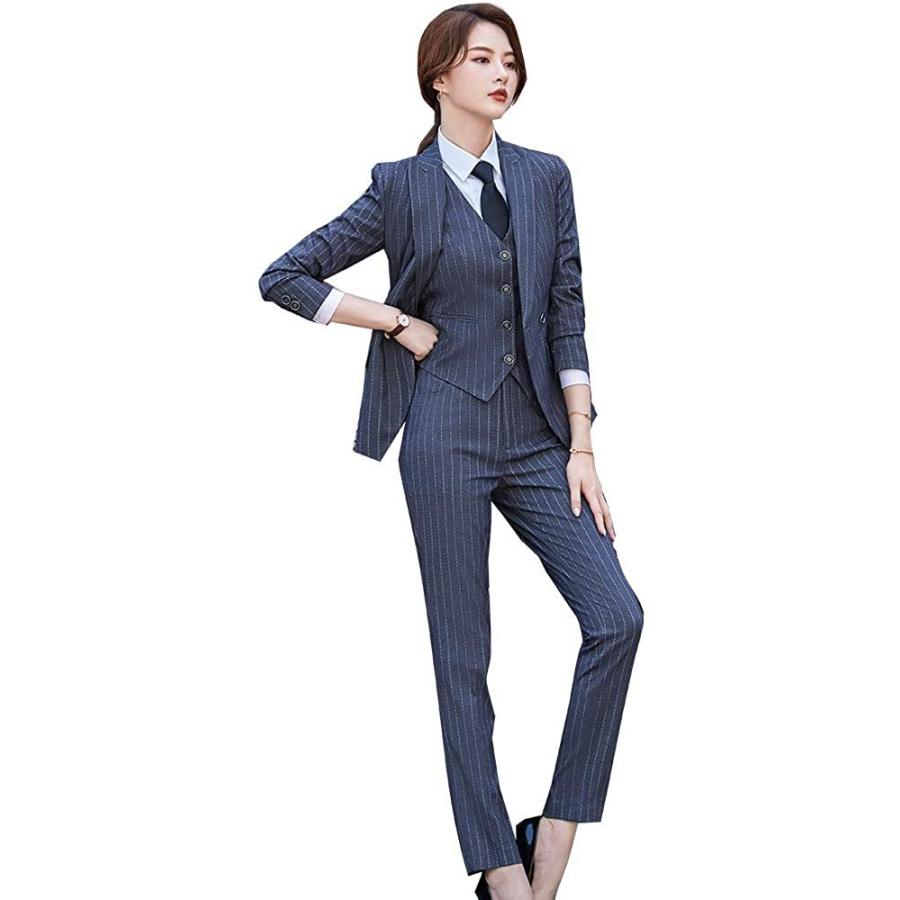 リクルートスーツ ブレザー制服 スーツ 長袖 レデイース ストライプ 