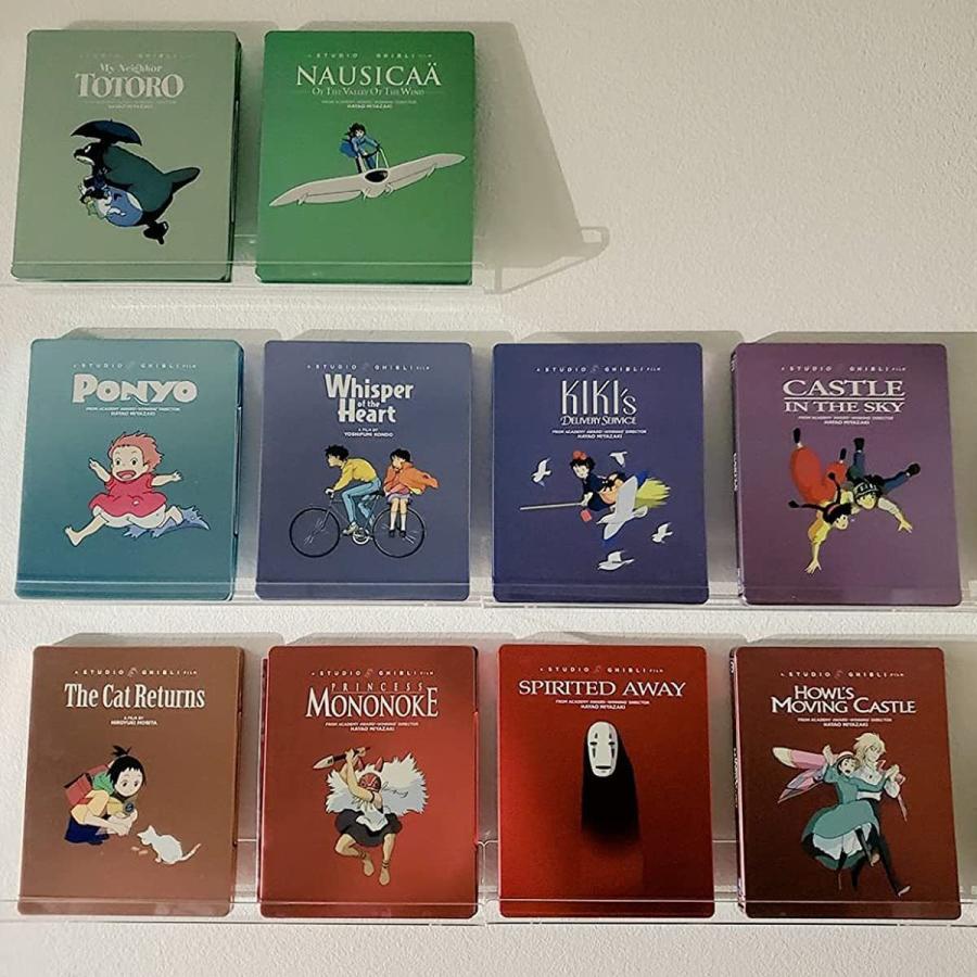 NIUBEE 透明 レコードラック アクリル製 レコード壁掛け棚 「2個セット