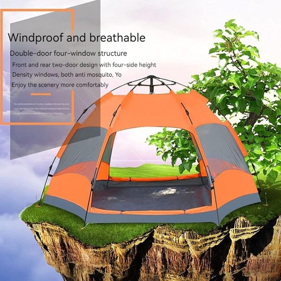 テント ワンタッチ、ポップアップテント、全自動、2層、軽量、耐候性