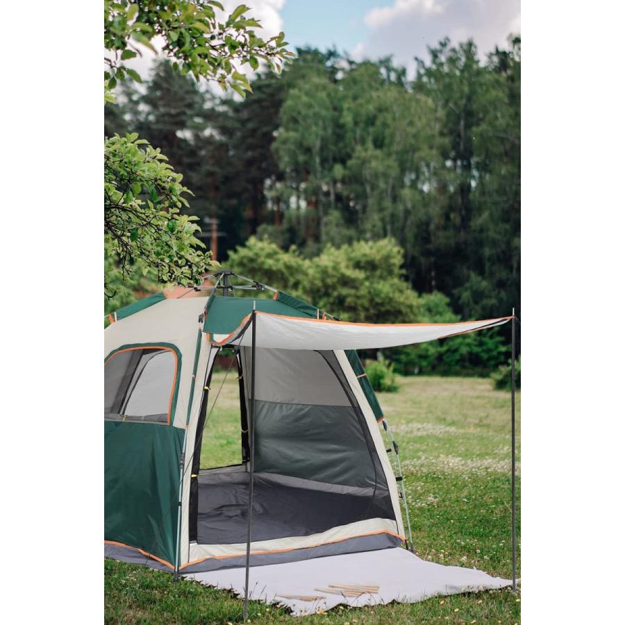 Shinyever テント ワンタッチテント 4人〜5人用 簡易テント 二重層
