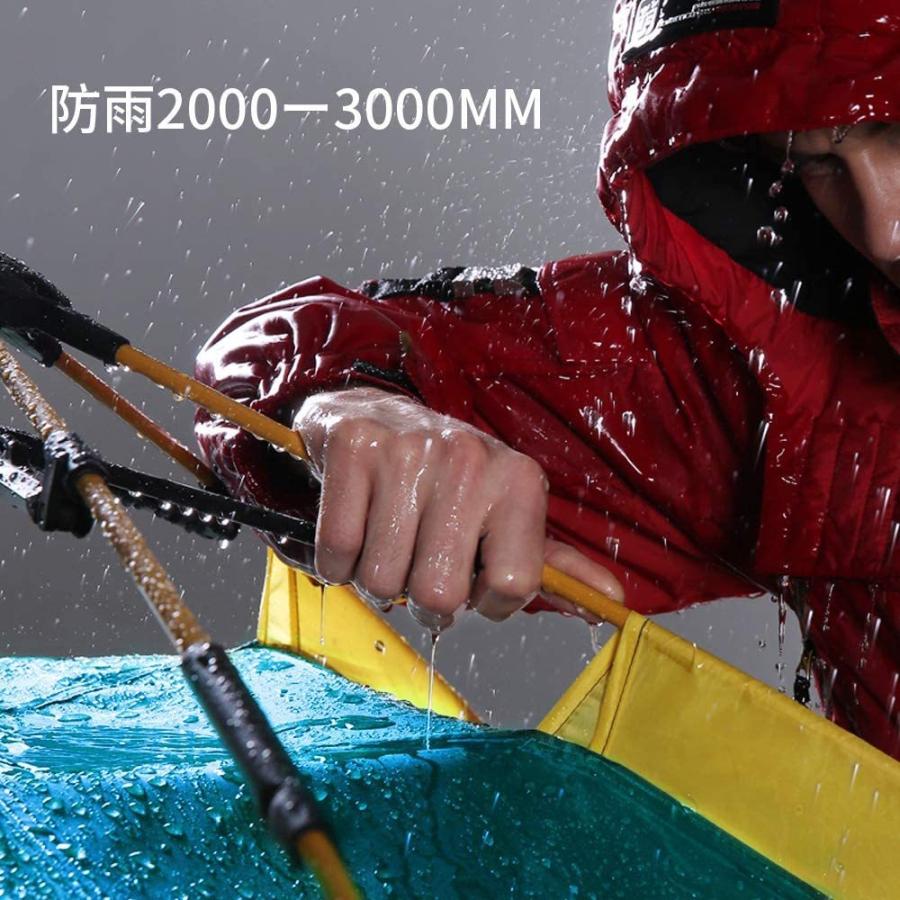 Hewolf テント ワンタッチテント 二重層 防雨 防水 UVカット数秒設営 3