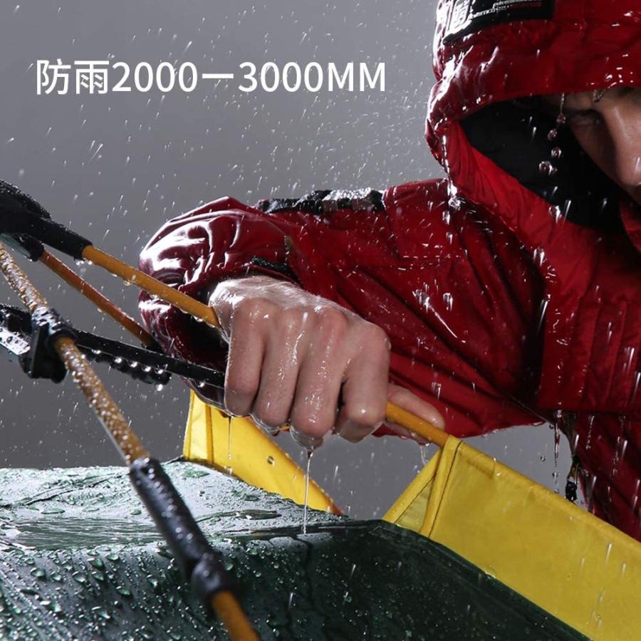 Hewolf テント ワンタッチテント 二重層 防雨 防水 UVカット数秒設営 3